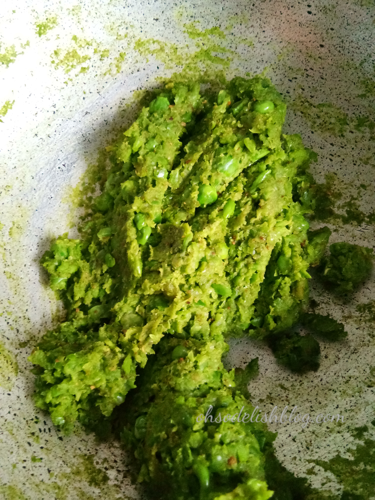Green peas stuffing 
