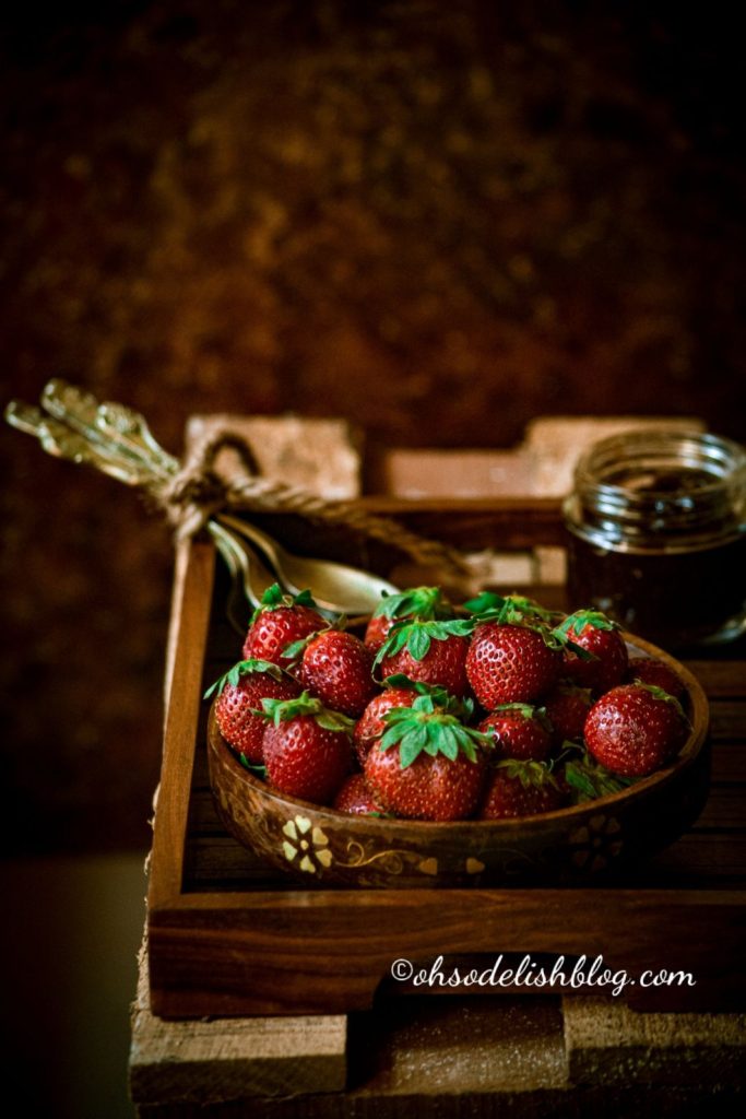 Fresh strawberry photography 