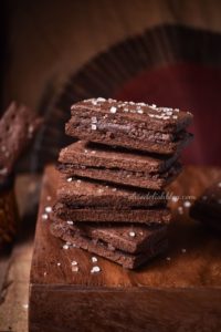 Eggless Bourbon biscuit recipe made with whole wheat